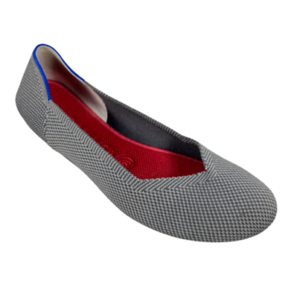 Rothy’s  the flat Round Toes Ballet Slip On Gray shoes Size 8.5